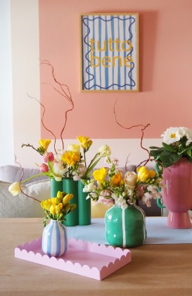Frühlingshafte Vasendeko