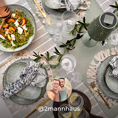 Sommerliches Outdoor-Dining