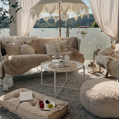 Outdoor im Boho-Stil
