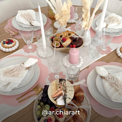 Liebevoll gedeckter Herbsttisch