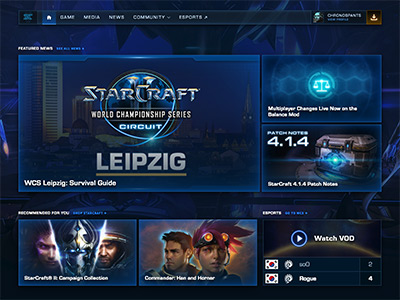 StarCraft II Game Site Screenshot Thumbnail