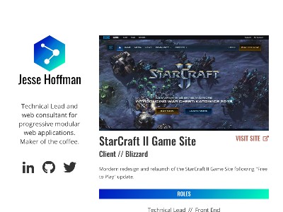 jessehoffman.io Version 1 Screenshot Thumbnail