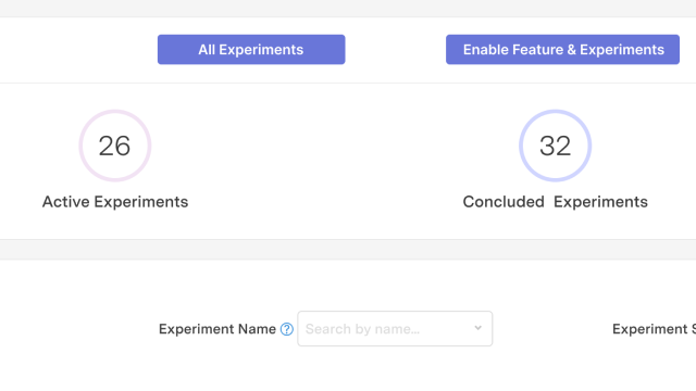 feature for Experiment tracking tool