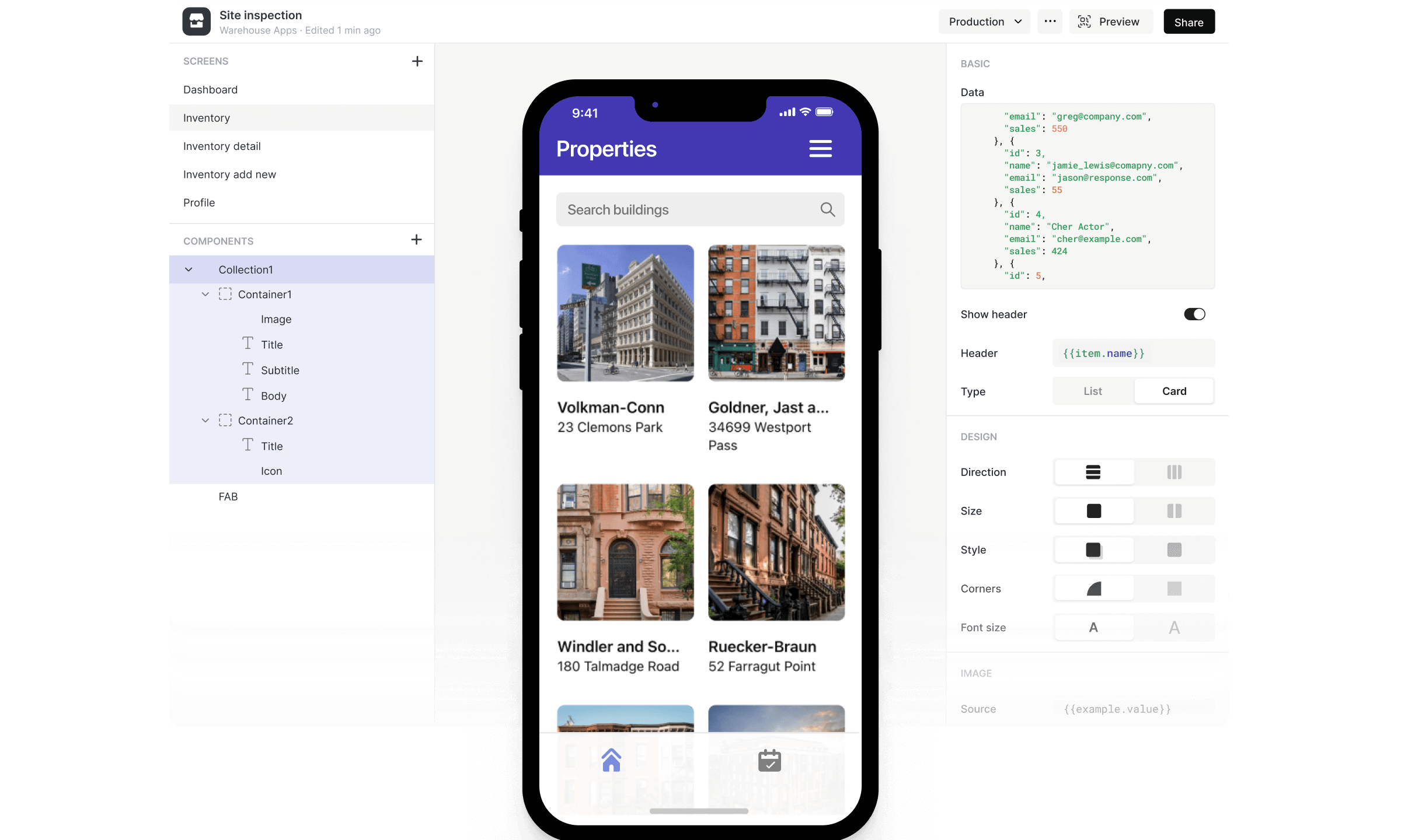 Building Inspection Mobile App