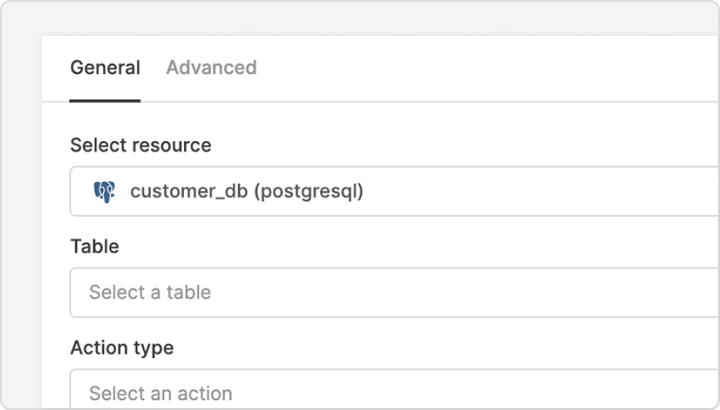 create gui for postgres table