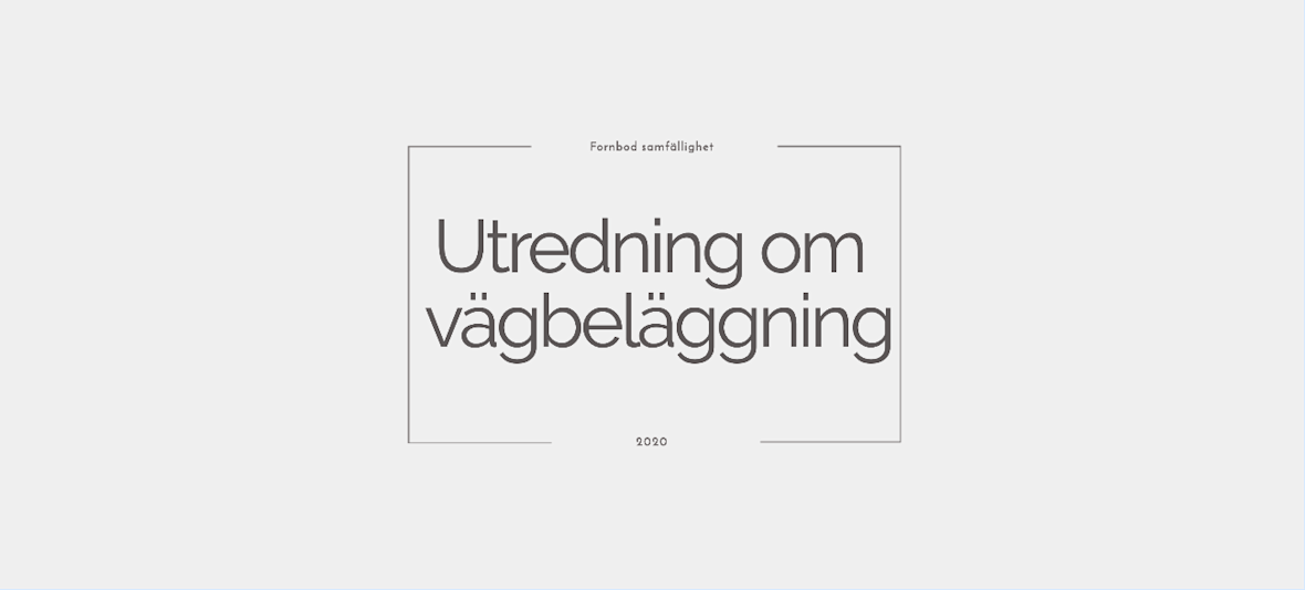 Utredning om beläggning