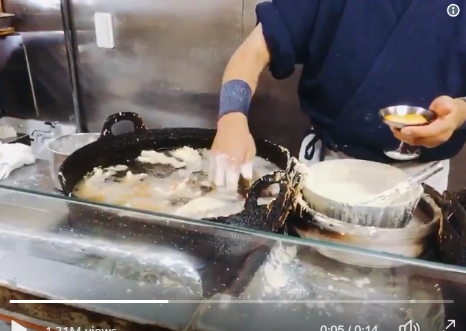 Greget! Koki Tempura Di Hamamatsu Menggoreng Langsung Pakai Tangan!