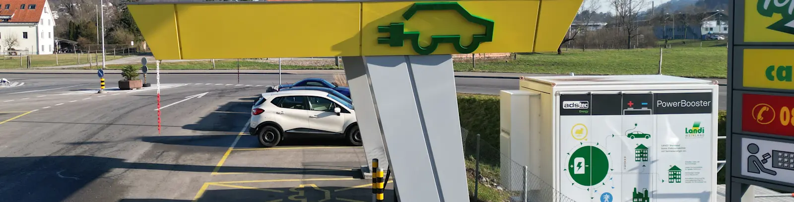 AGROLA Schnellladestation und MicroGrid bei der LANDI in Neftenbach