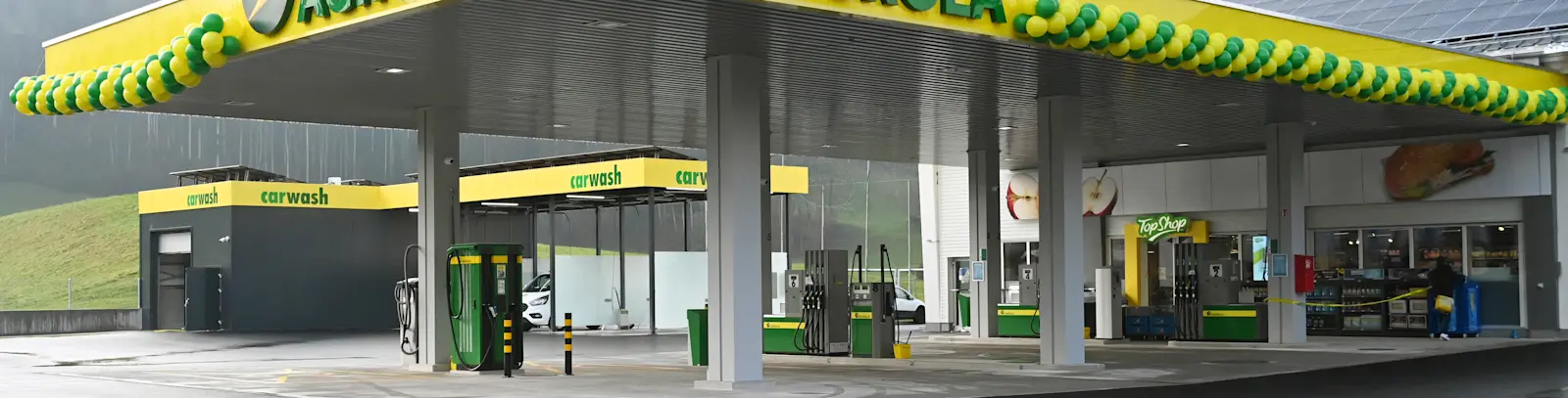 Station-service hybride à Wald