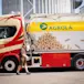 Camion pellets de bois AGROLA et chauffeur