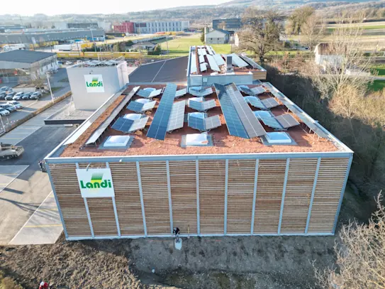 AGROLA Solaranlage bei der LANDI Thula in Frauenfeld