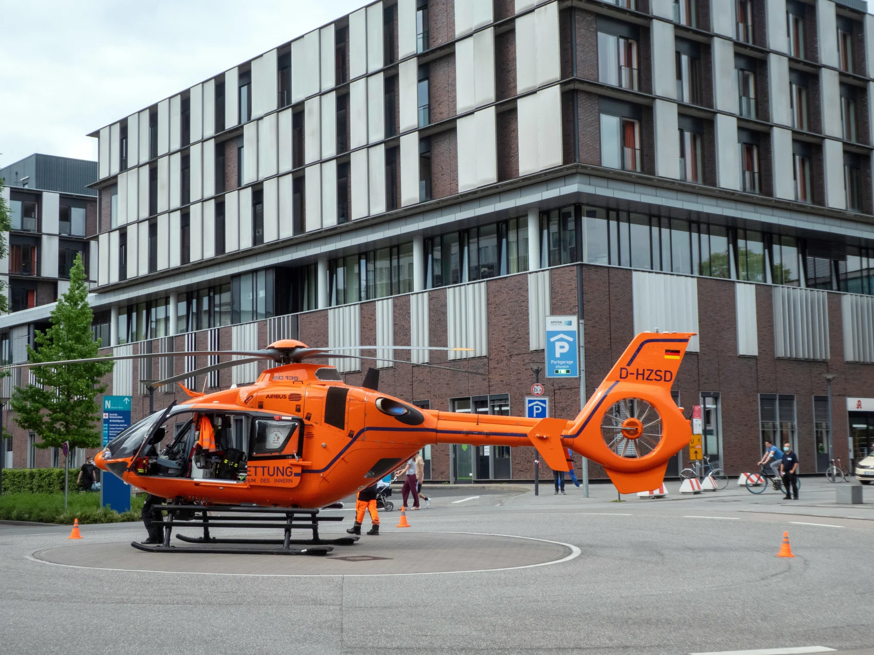 University Hospital Hamburg-Eppendorf Helicopter