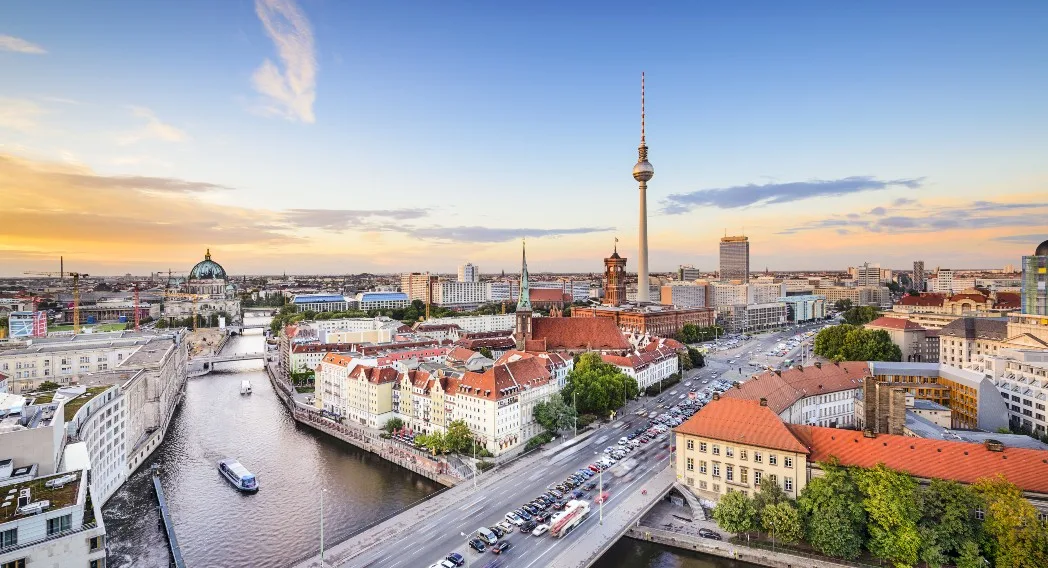 View over Germany's capital city, Berlin