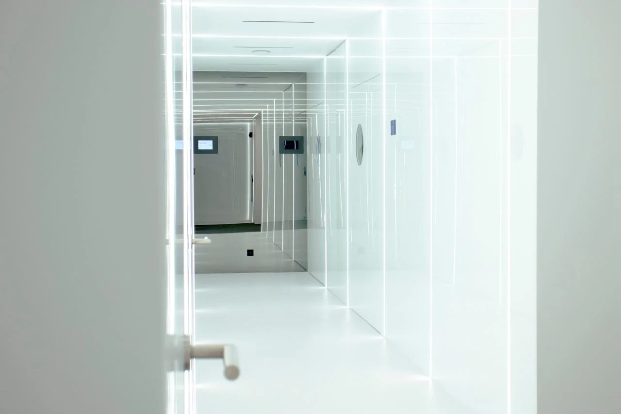 A hallway leading through the Hospital