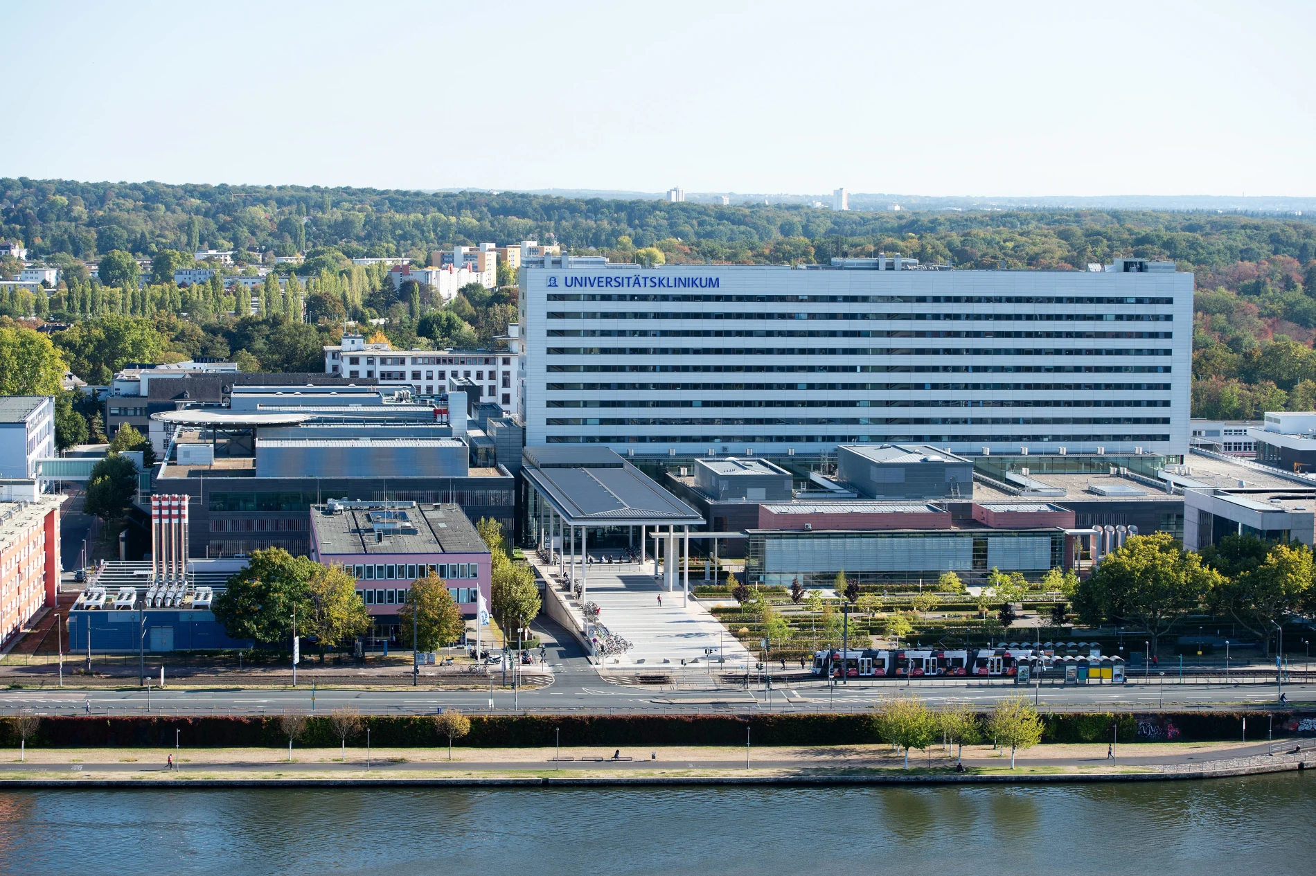 University Hospital Frankfurt Outside Aerial