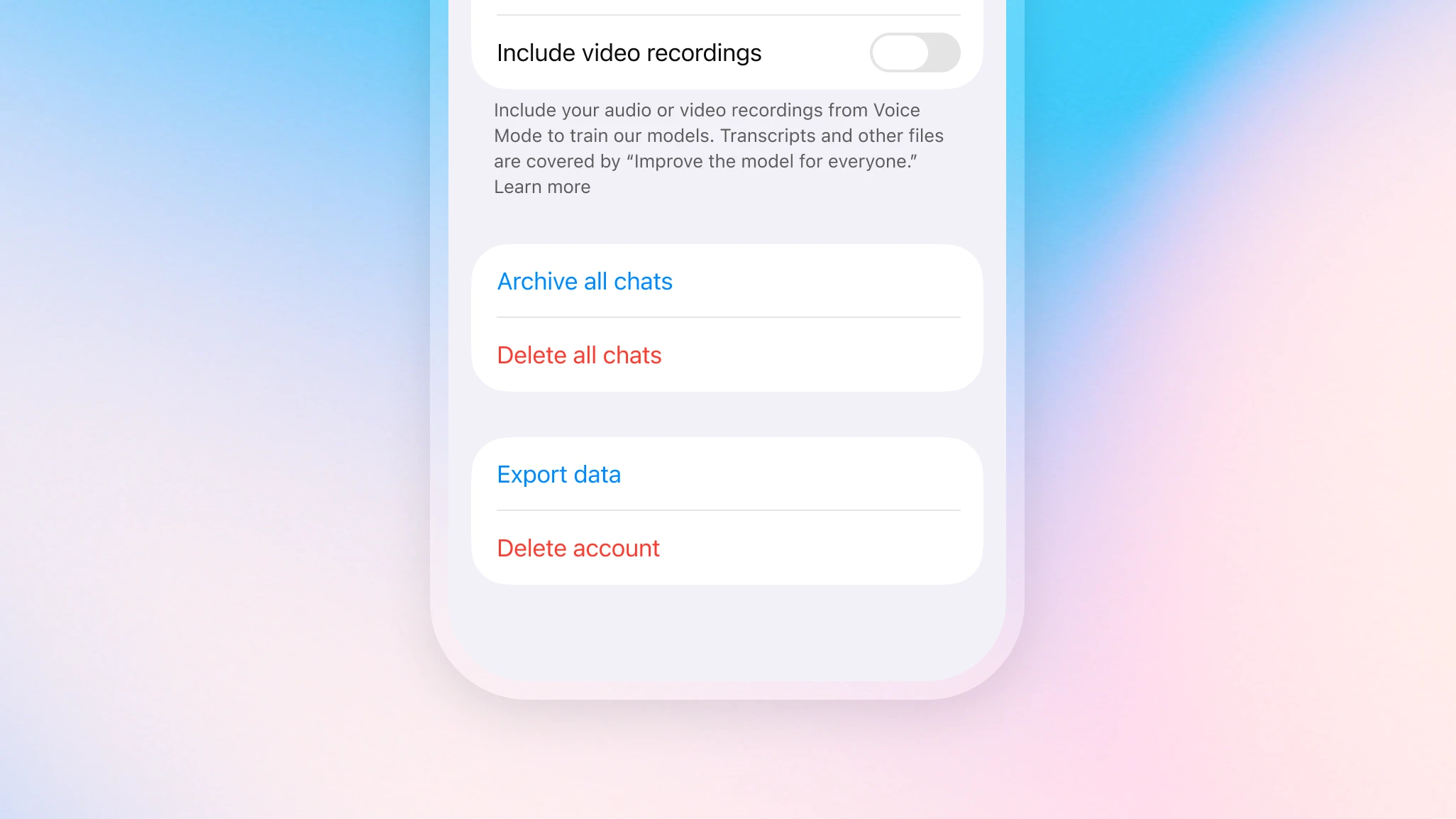 OpenAI、ChatGPT 与Sora 隐私设置| OpenAI