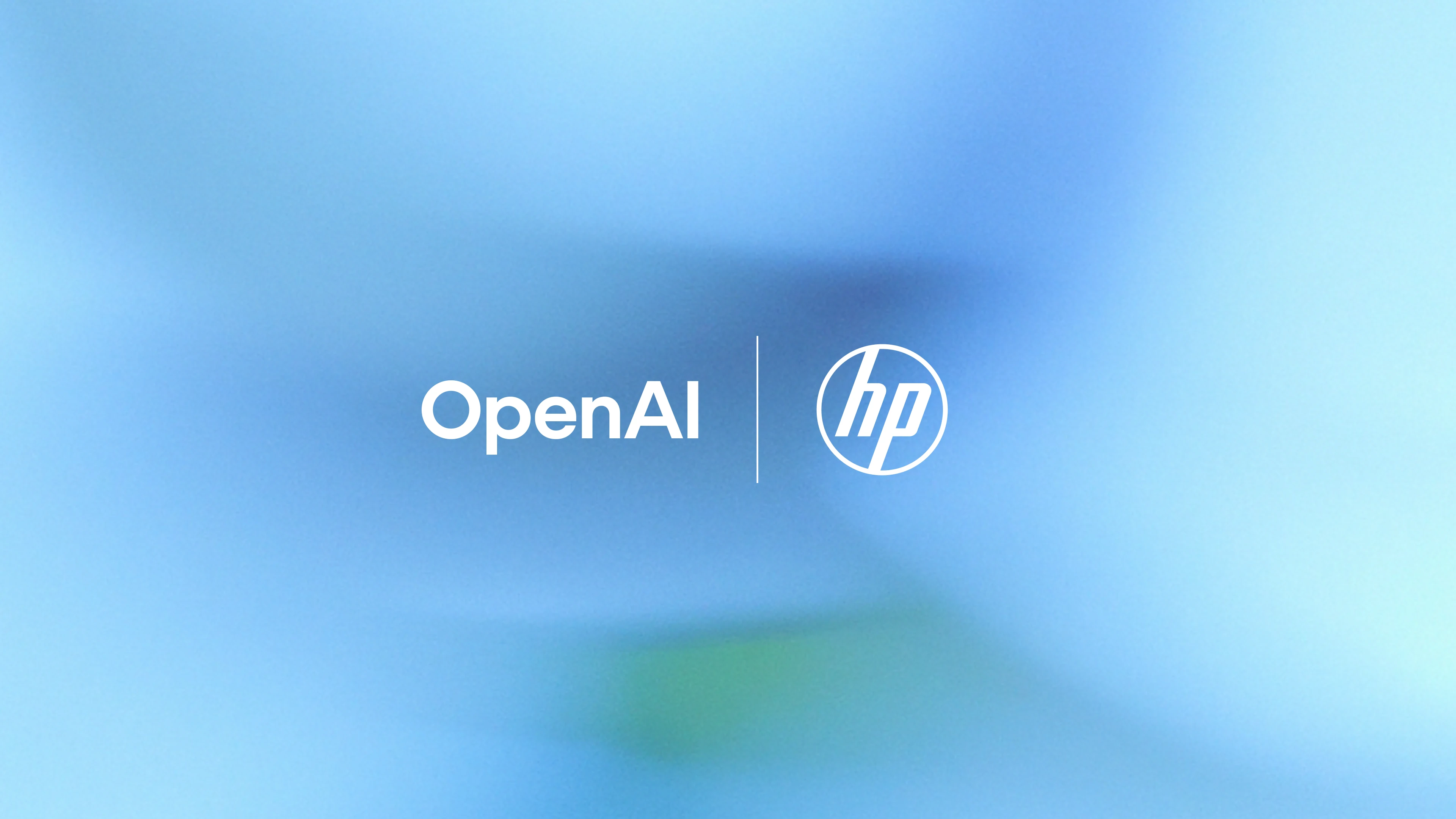 OpenAI HP partnership logo lockup