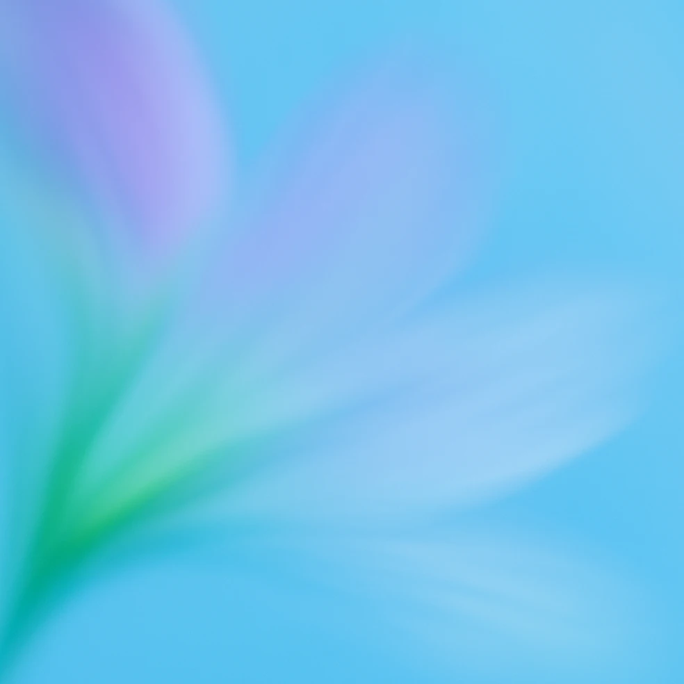 Abstract blue gradient background with soft green and purple hues blending from the corners, forming a smooth, radiant light effect.