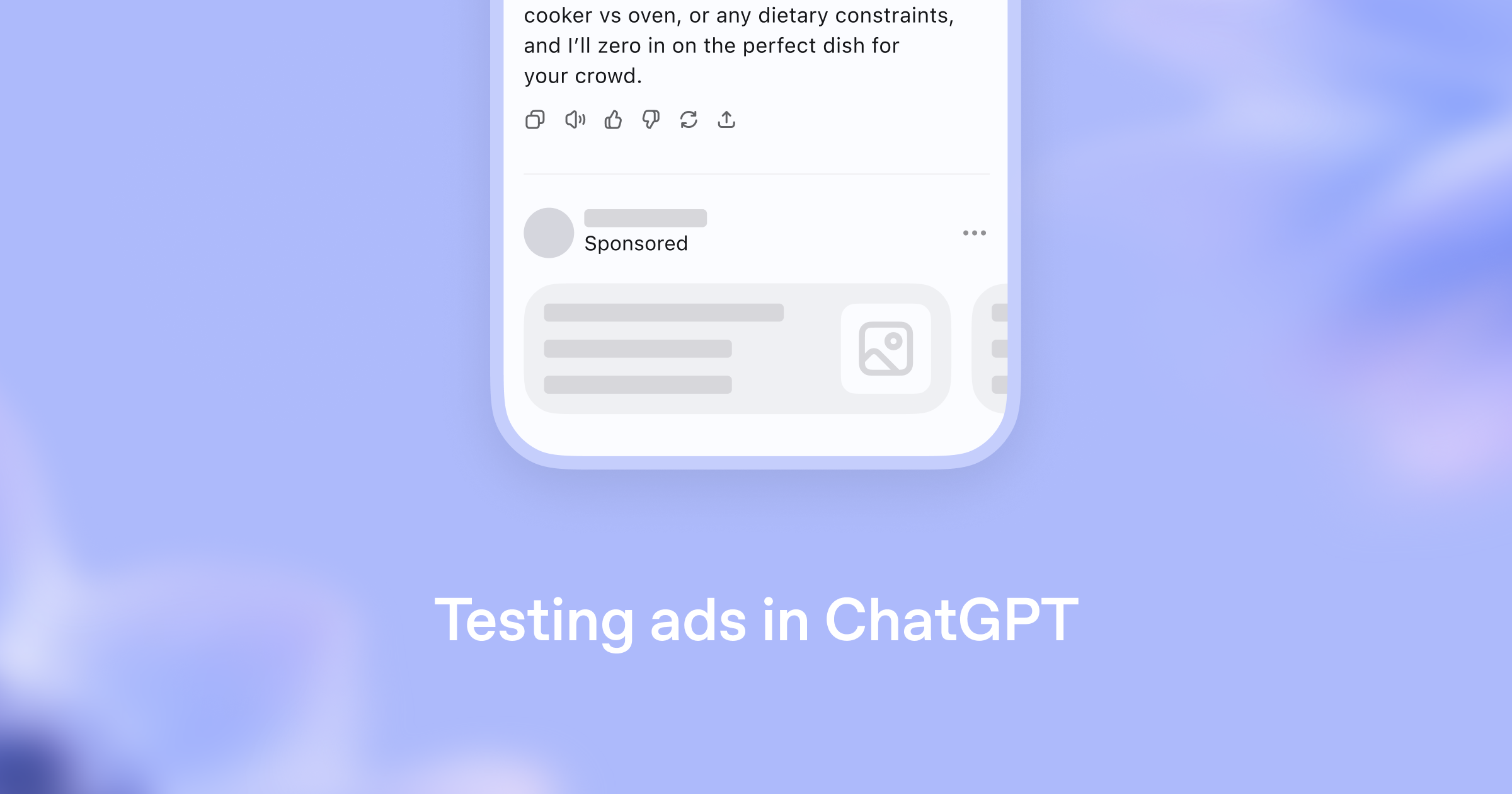 Testing ads in ChatGPT