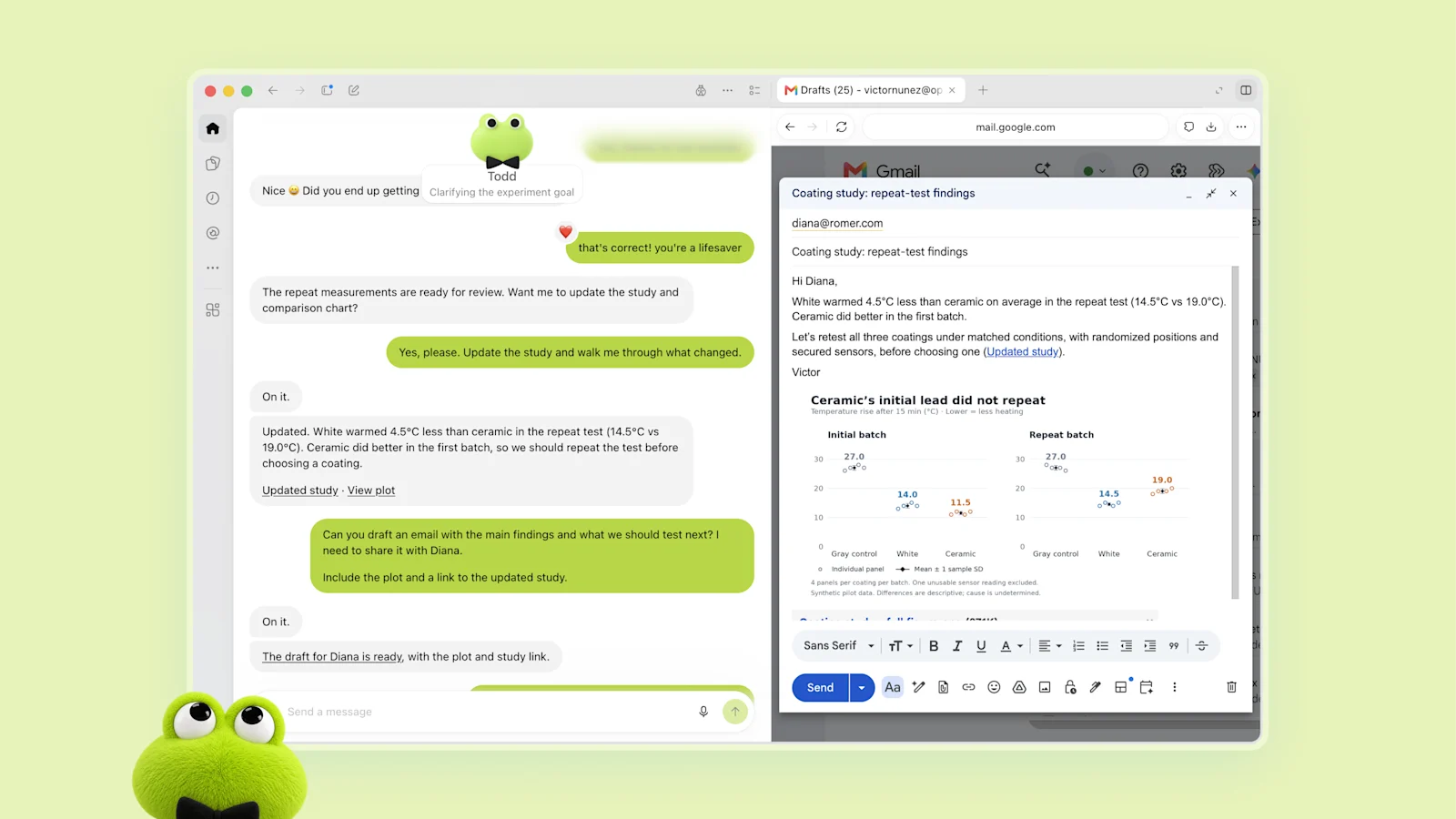 Dot verde Todd discute resultados de testes e atualiza análise