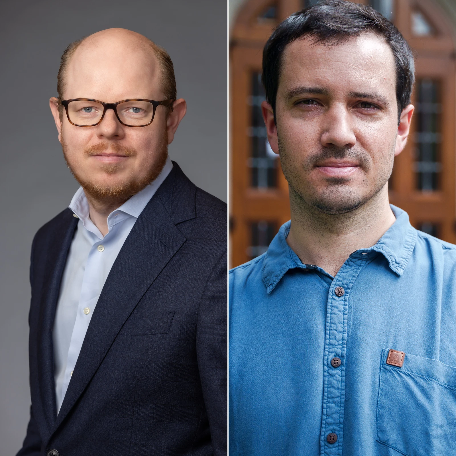 Composite headshot grid of Felix Tintelnot and Federico Huneeus with standardized dividers.