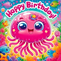 jellyfish birthday card