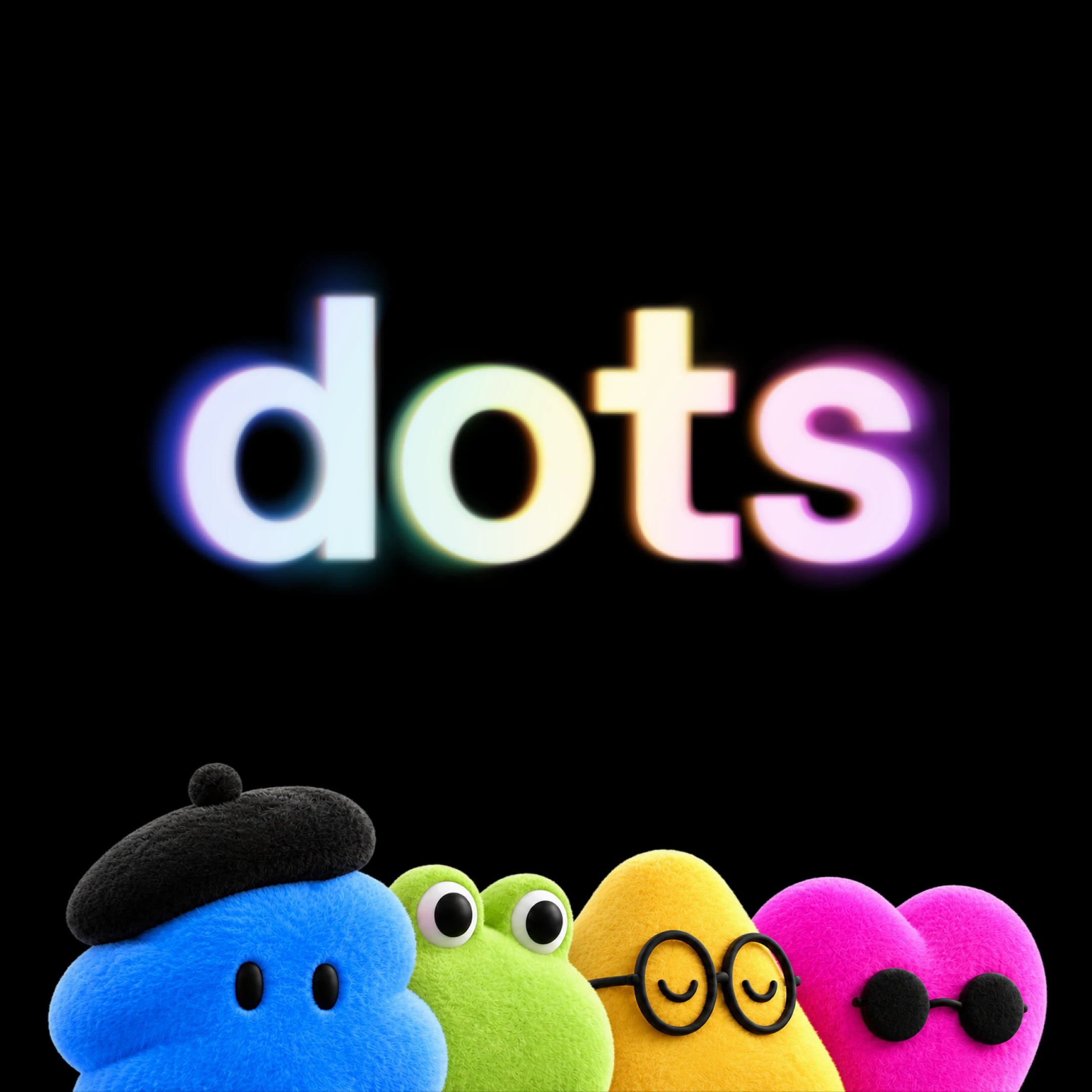 Introducing dots — cover art card (square)