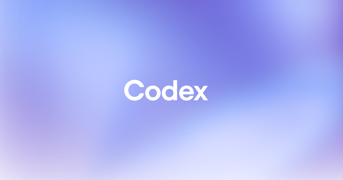 OpenAI Codex product screenshot