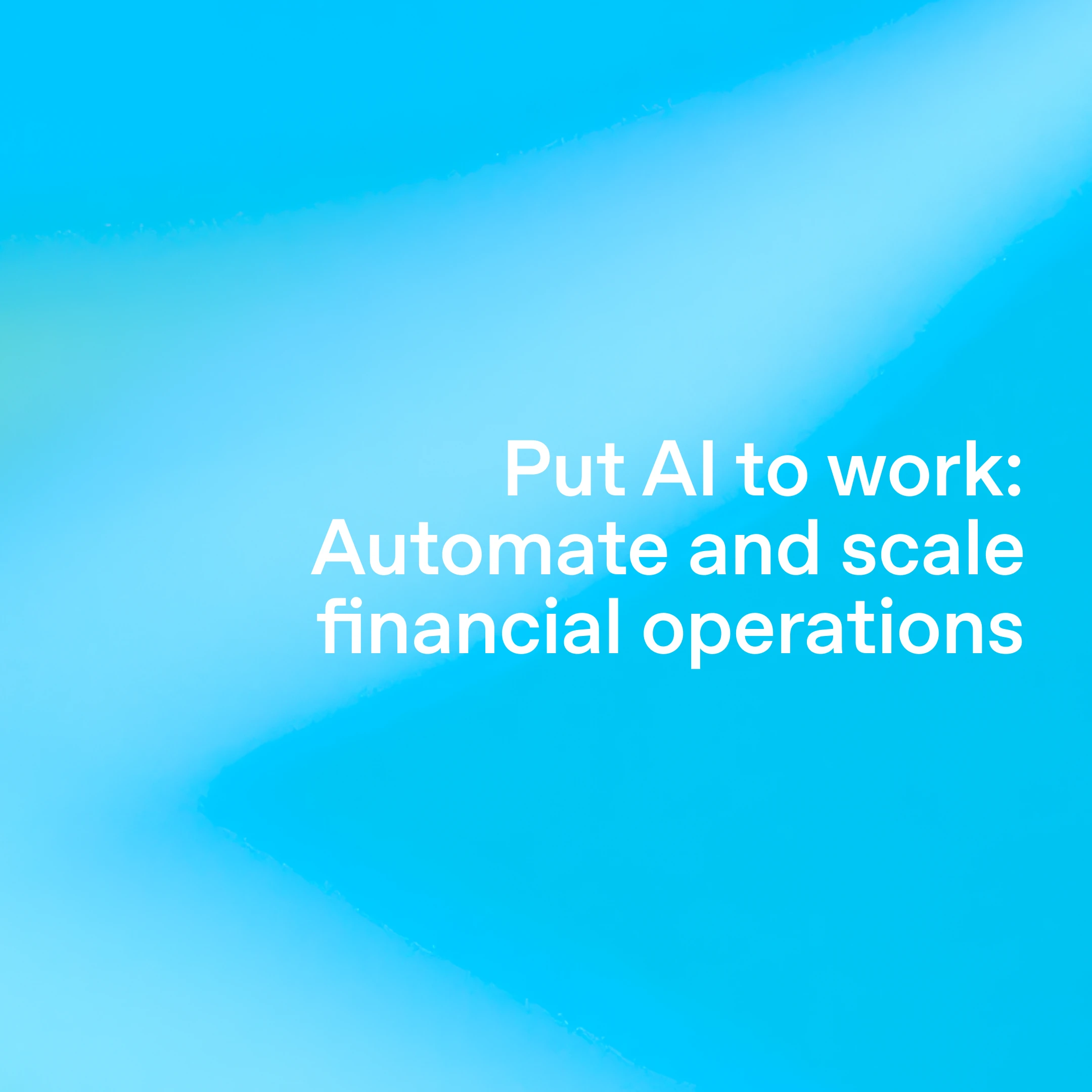 Put AI to Work: Automate and Scale Financial Operations > cover image > red