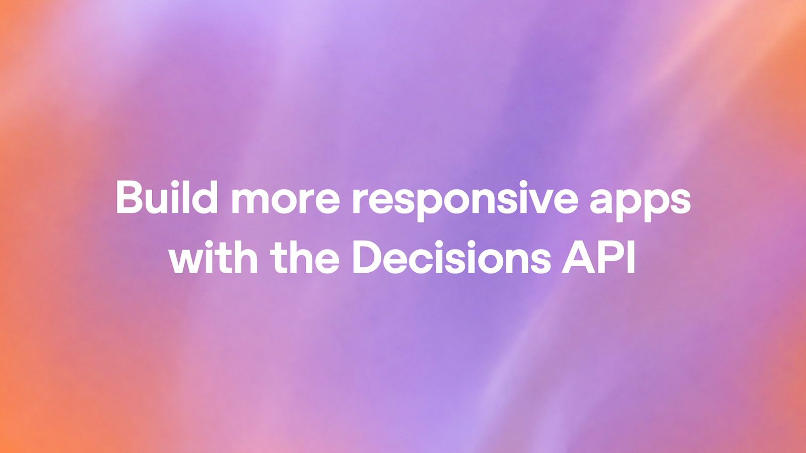 OpenAI 正式发布 Decisions API，面向低延迟低成本小决策