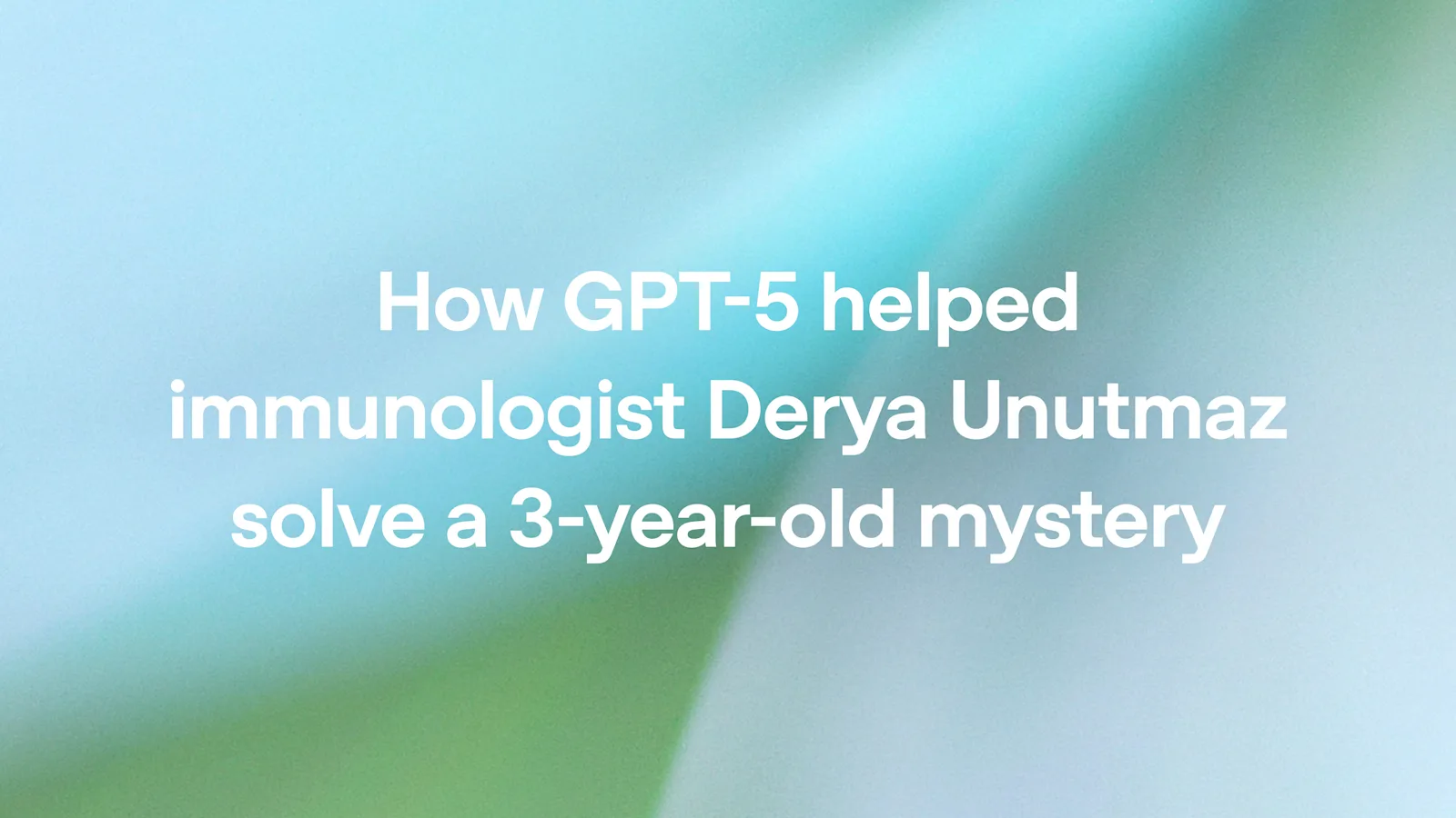 GPT-5 löste treårigt immunologimysterium om T-celler