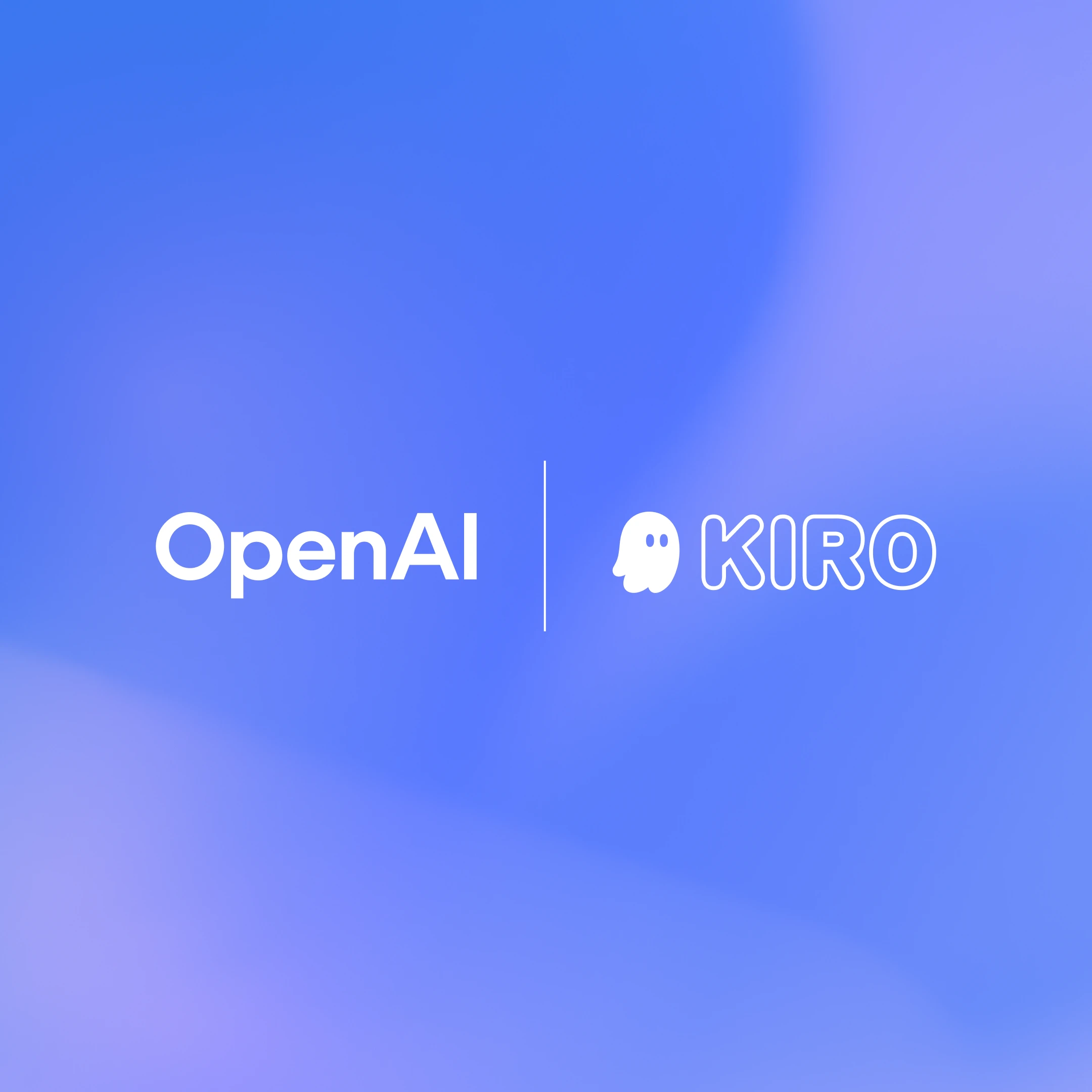 GPT-5.6 in Kiro > OpenAI and official Kiro full logo > 1:1 art card