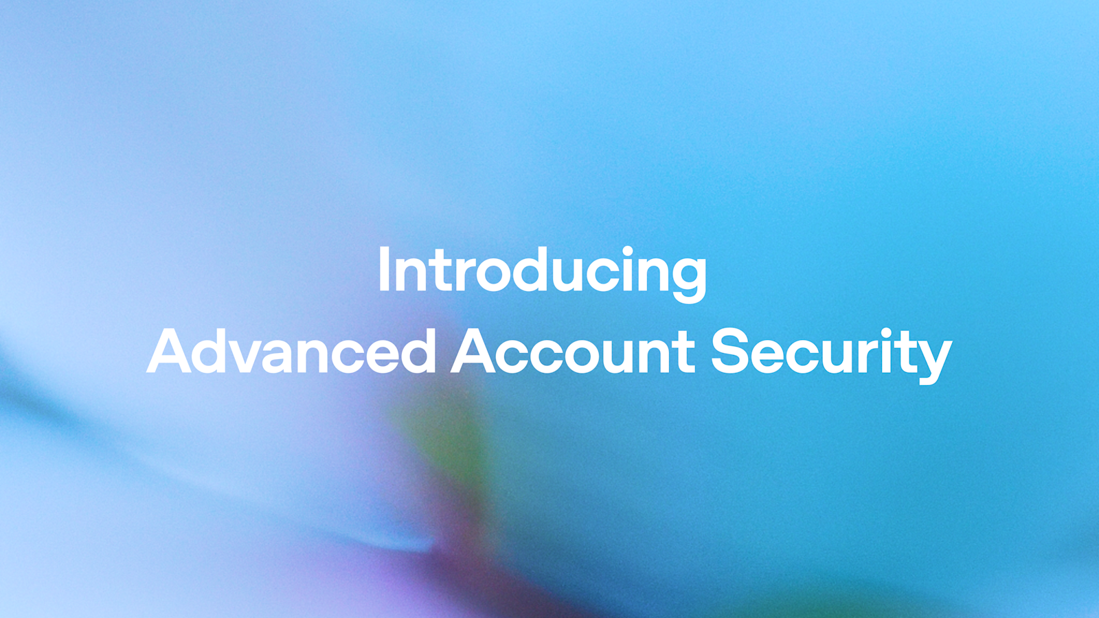 고급 계정 보안 소개