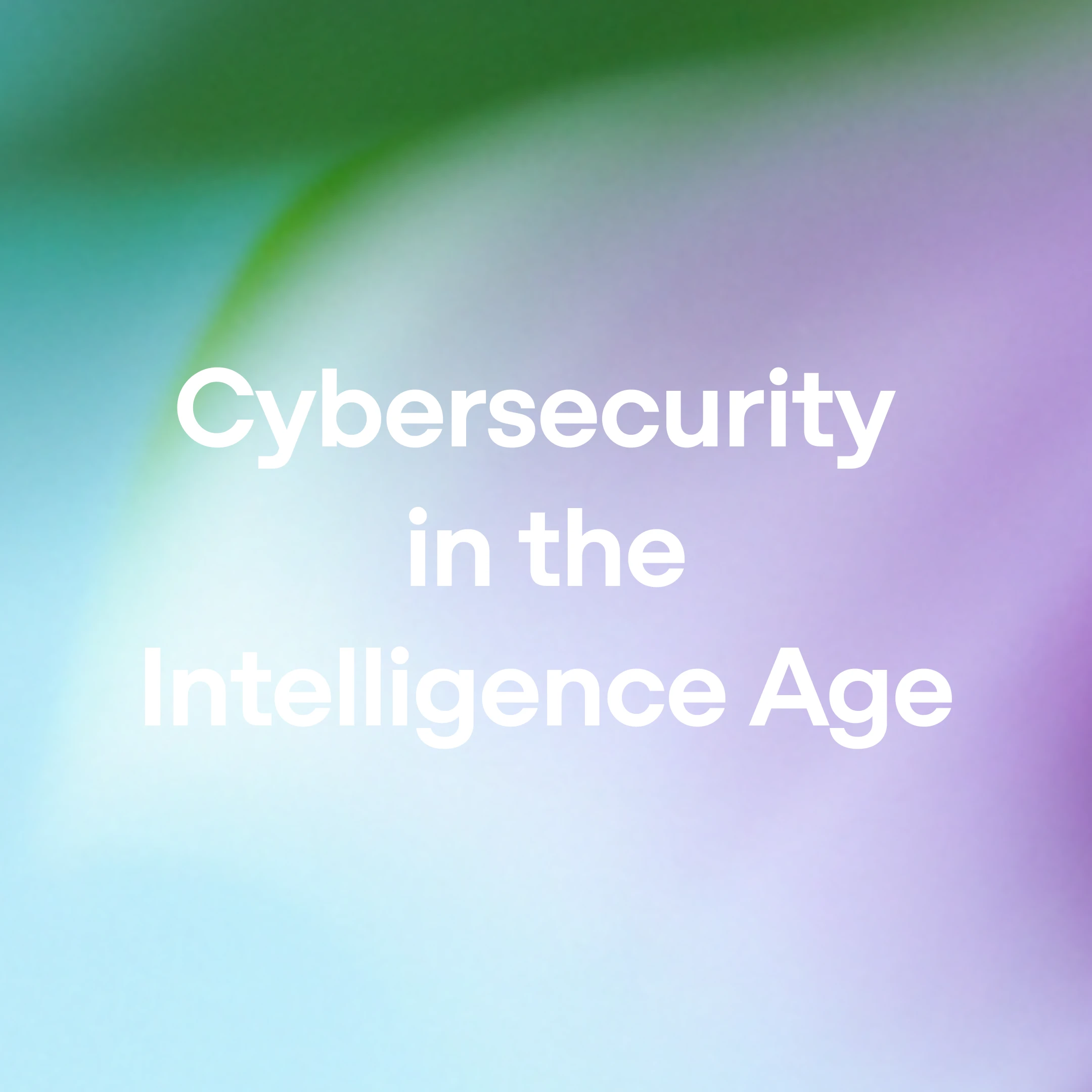 Cybersecurity in the Intelligence Age > Cover