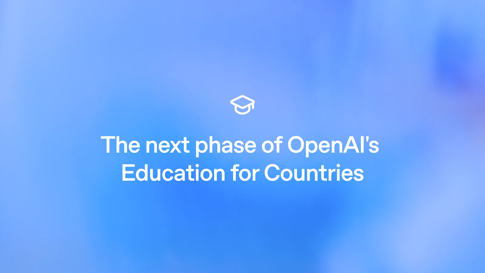 OpenAI breddar AI-utbildning globalt