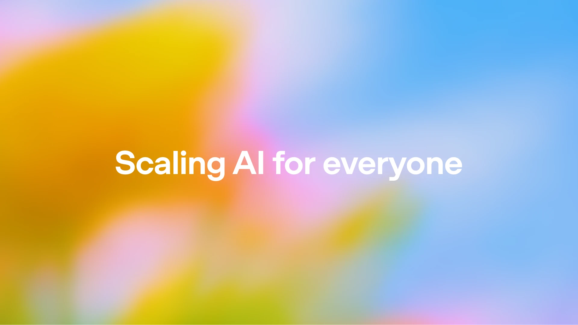 Scaling AI for everyone > Social