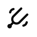 Icon representing a tuning fork