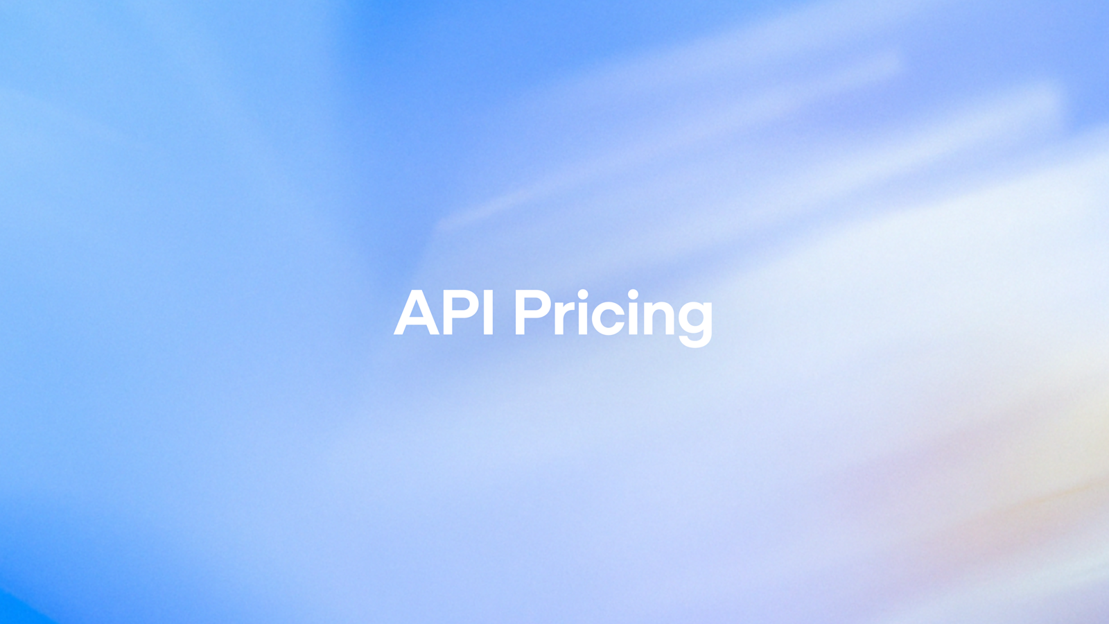 API Pricing Comparison