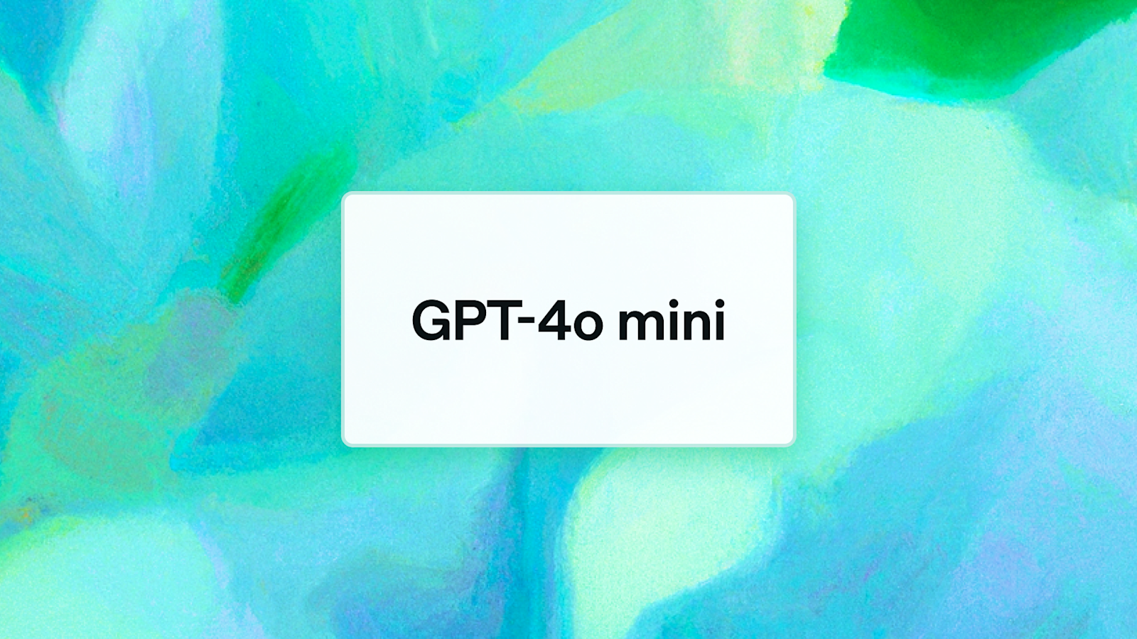 GPT-4o mini: una apuesta por la inteligencia rentable | OpenAI