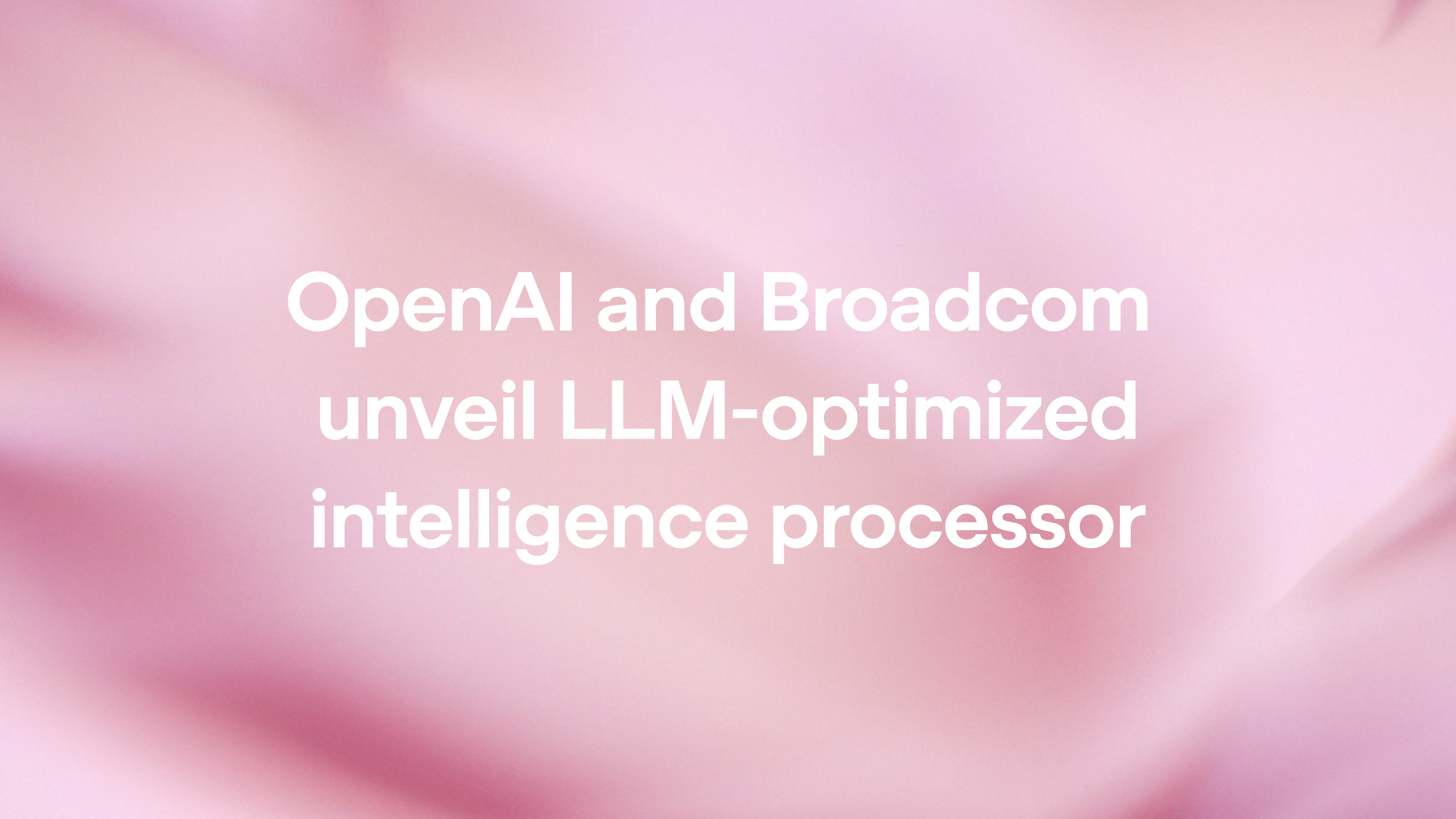 OpenAI and Broadcom Unveil 'Jalapeño,' OpenAI's First Custom AI Chip
