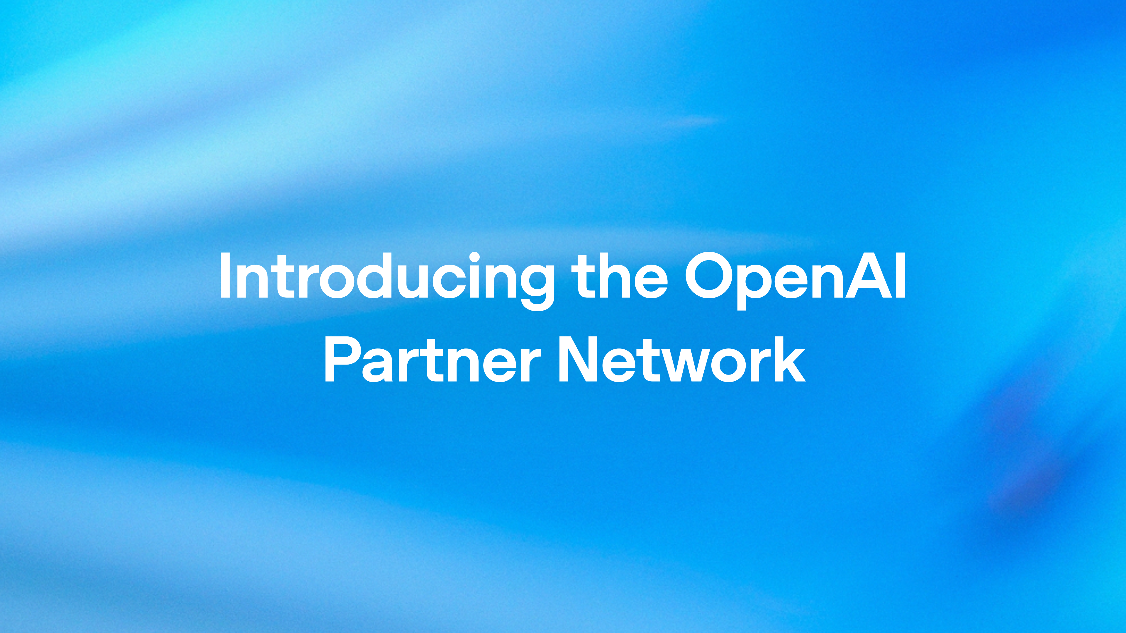 Capa: OpenAI Partner Network