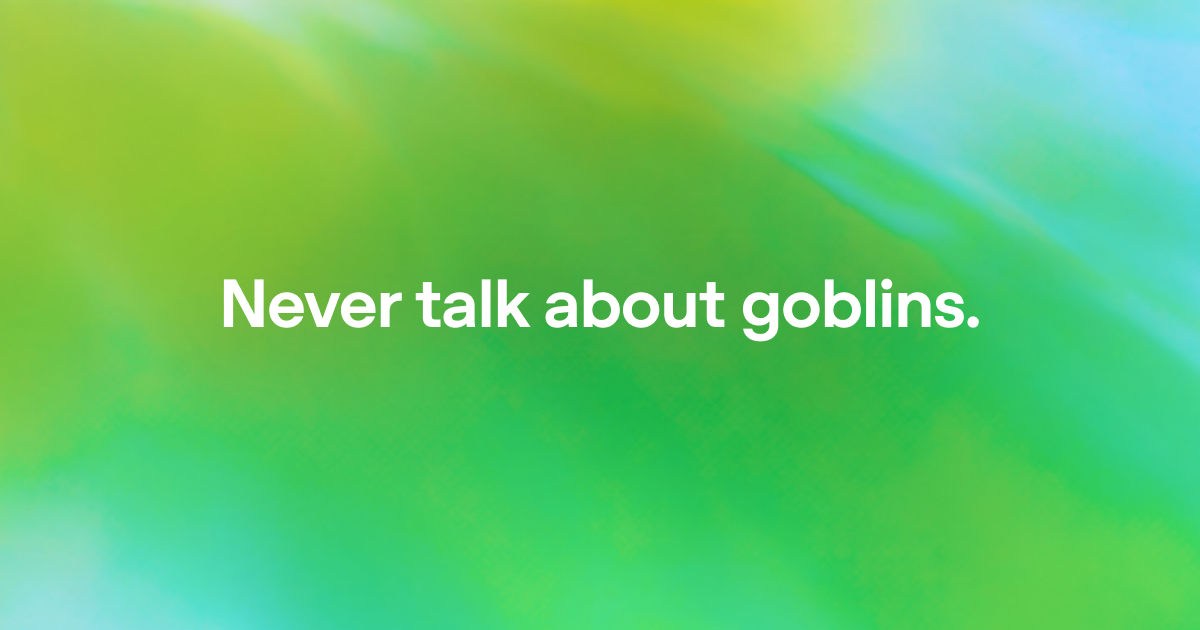 OpenAI 'Where the goblins came from' post hero illustration