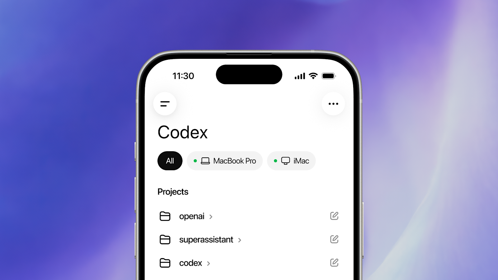Codex is now in the ChatGPT mobile app