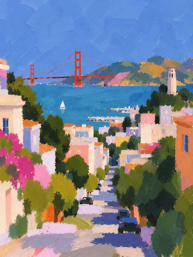 An impressionist-style cityscape generated by ChatGPT Images 2.5
