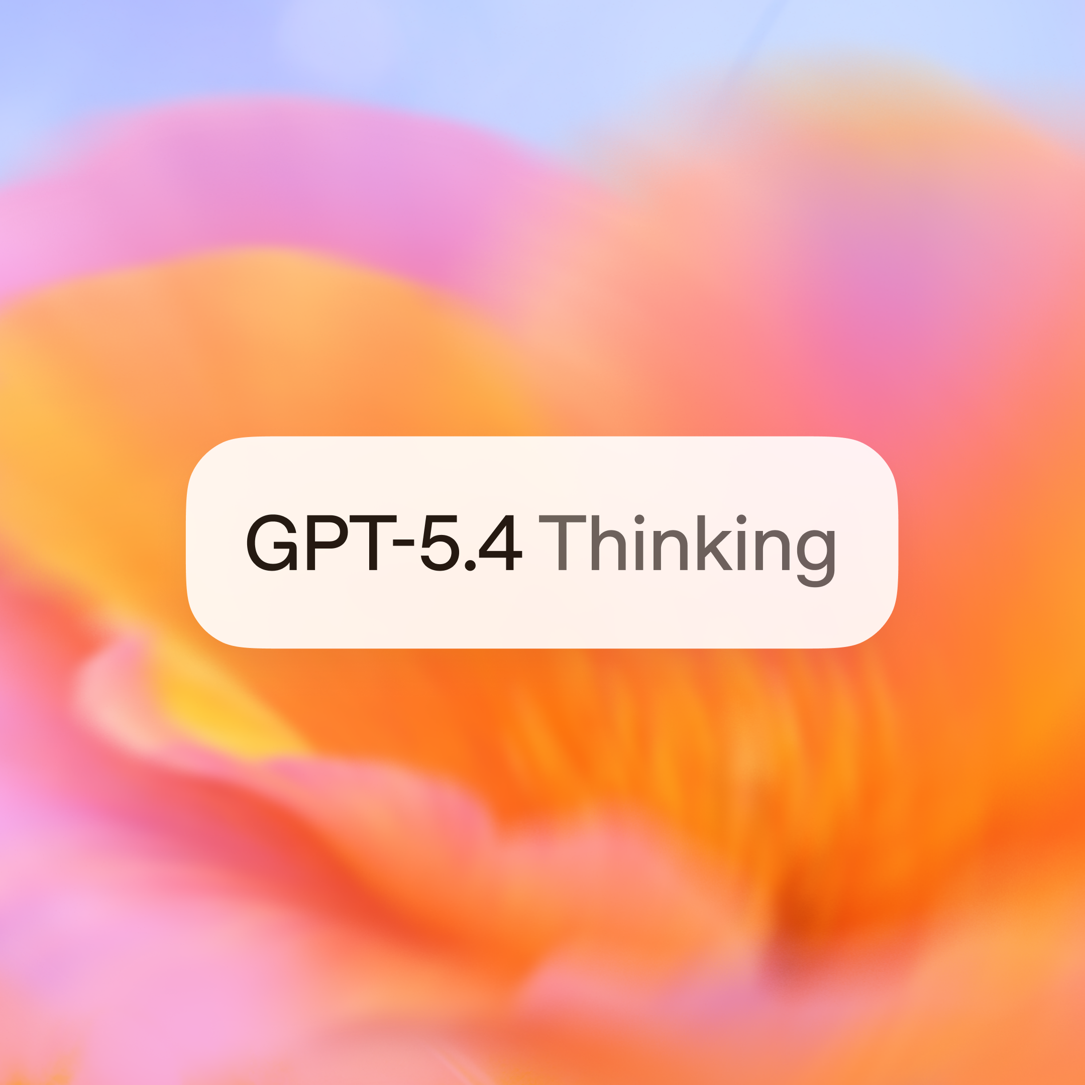 OpenAI GPT-5.4 Thinking 官方配图