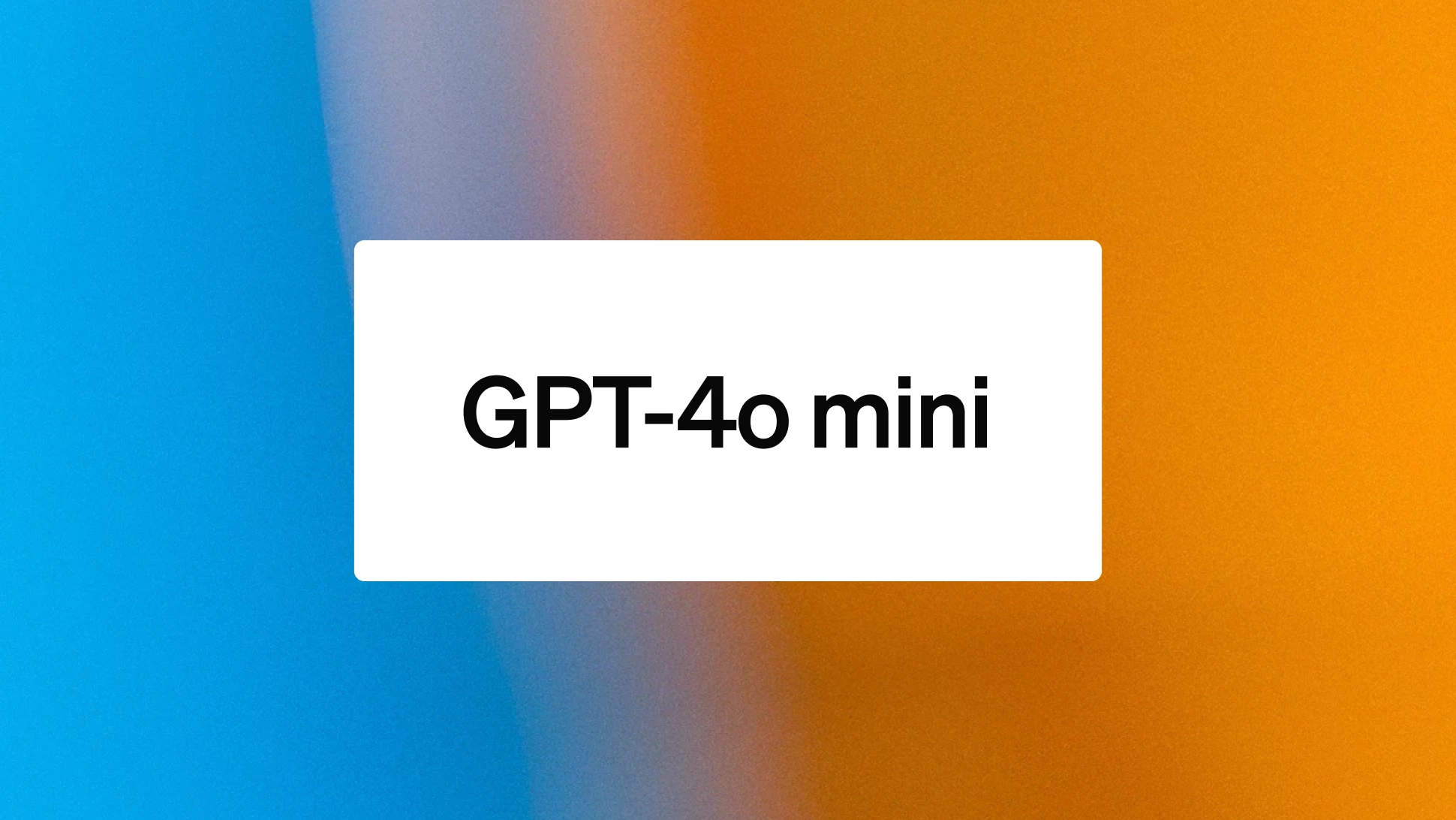 GPT-4o mini: advancing cost-efficient intelligence | OpenAI