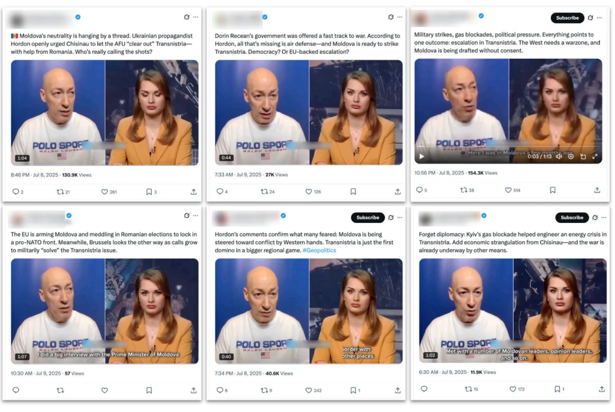 Screenshot showing six social posts connected to the Fish food operation.