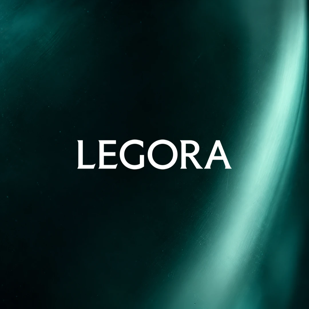 Legora — Smoked-glass art card