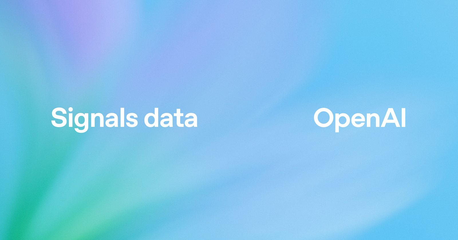 Signals data | OpenAI | OpenAI