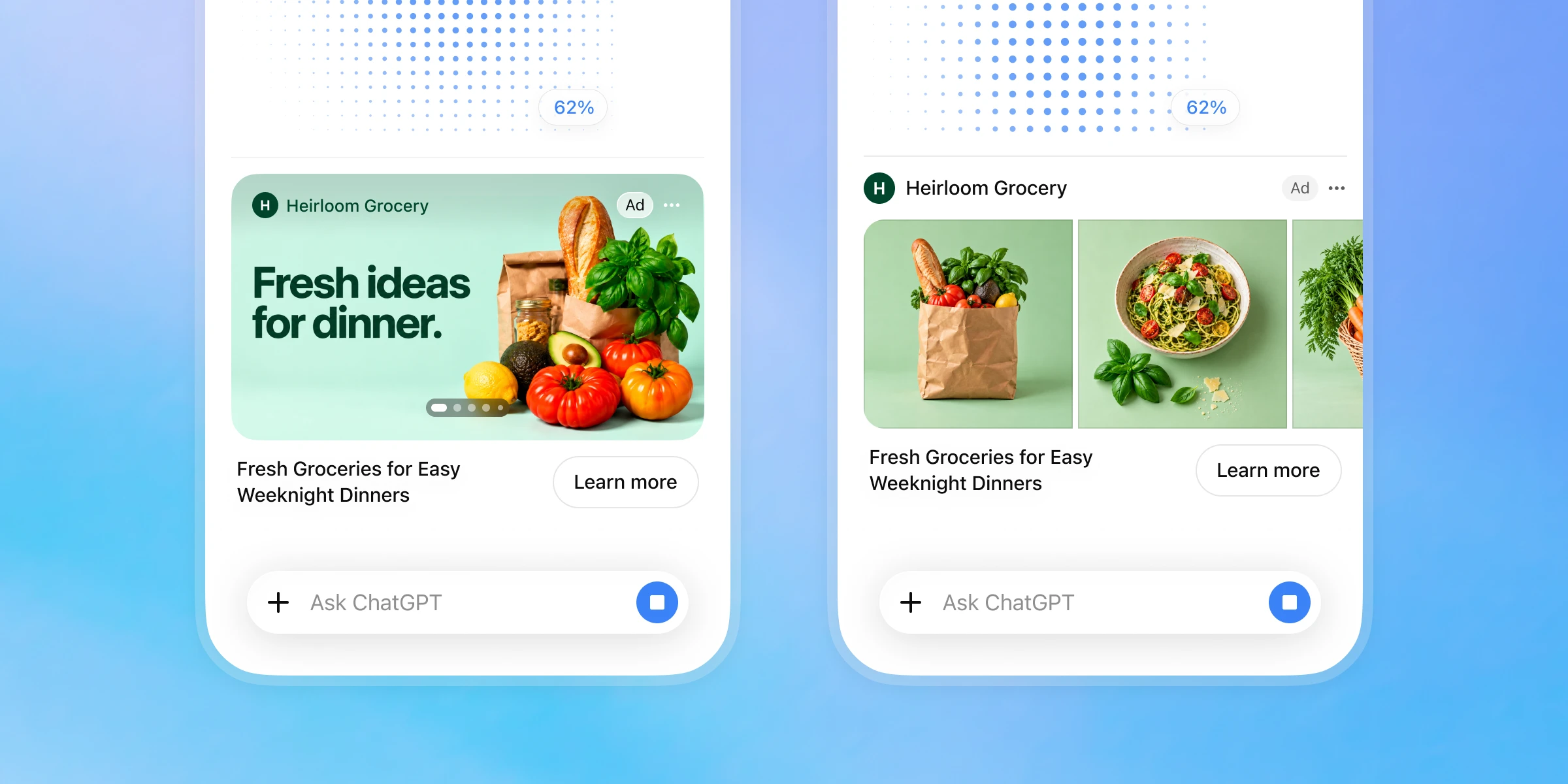 OpenAI lleva la publicidad en ChatGPT a un nuevo nivel visual